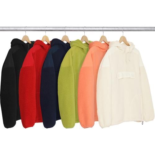 Supreme Polartec Hooded Half Zip Pullover released during fall winter 17 season