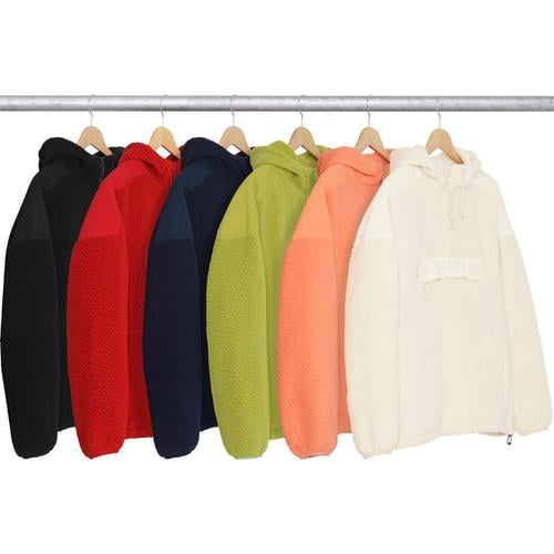 Supreme Polartec Hooded Half Zip Pullover for fall winter 17 season