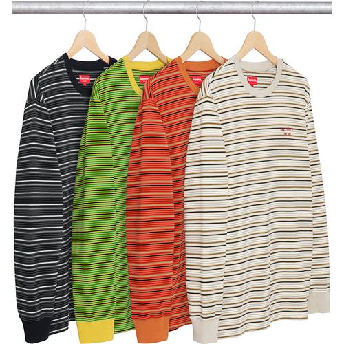 Supreme Raised Stripe L S Top for fall winter 17 season