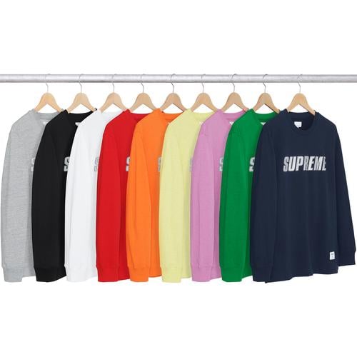 Supreme Reflective L S Top for fall winter 17 season