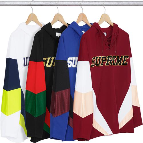 Supreme Hooded Hockey Jersey for fall winter 17 season