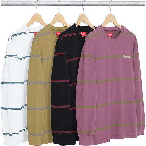Supreme Striped L S Top released during fall winter 17 season