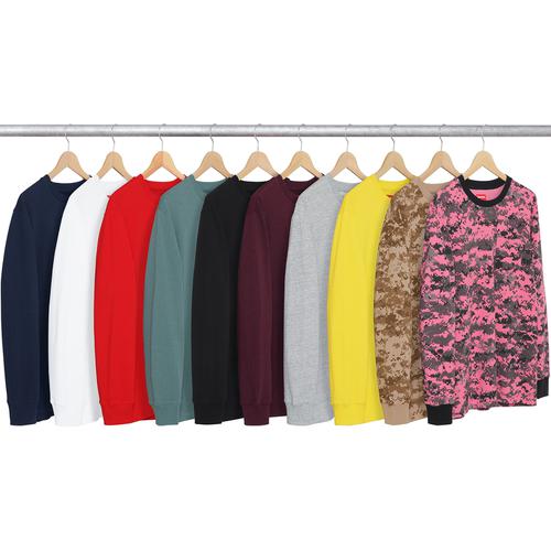 Supreme L S Pocket Tee released during fall winter 17 season