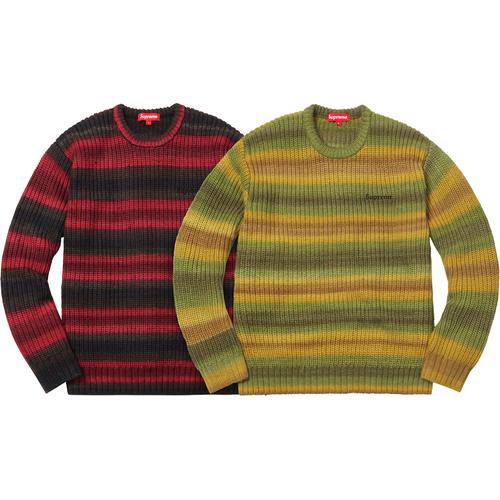 Supreme Ombre Stripe Sweater released during fall winter 17 season