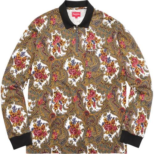 Supreme Paisley L S Polo for fall winter 17 season