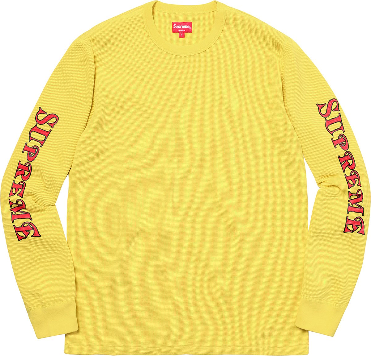 Sleeve Logo Waffle Thermal - fall winter 2017 - Supreme