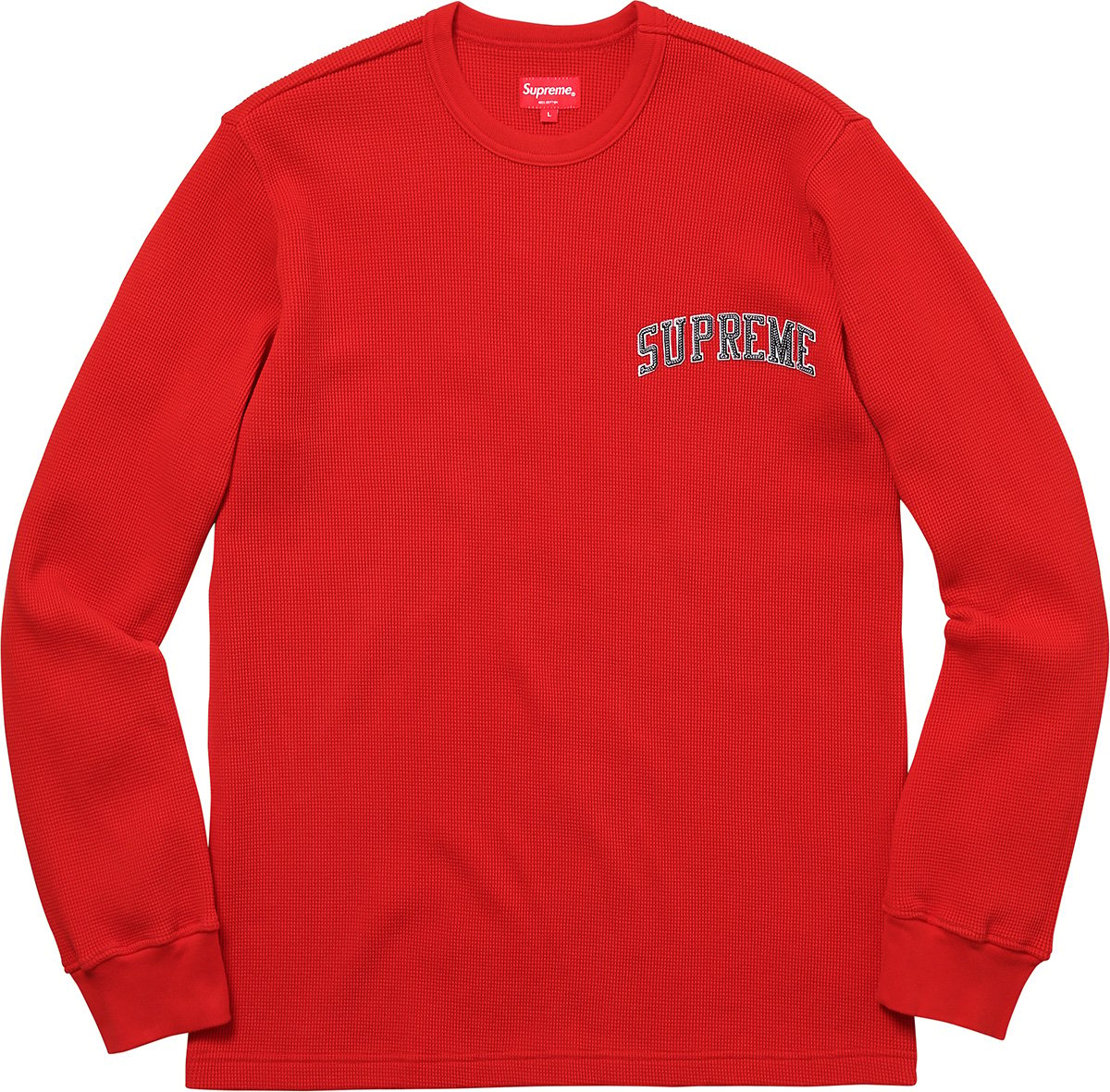 Supreme Arc Logo Long Sleeve L/S Thermal black Large L SS17 Bogo Winter