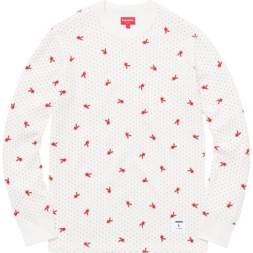 Details on Supreme Playboy© Waffle Thermal None from fall winter 2017 (Price is $110)