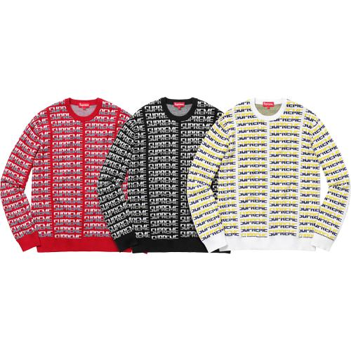 Supreme Repeat Sweater for fall winter 17 season