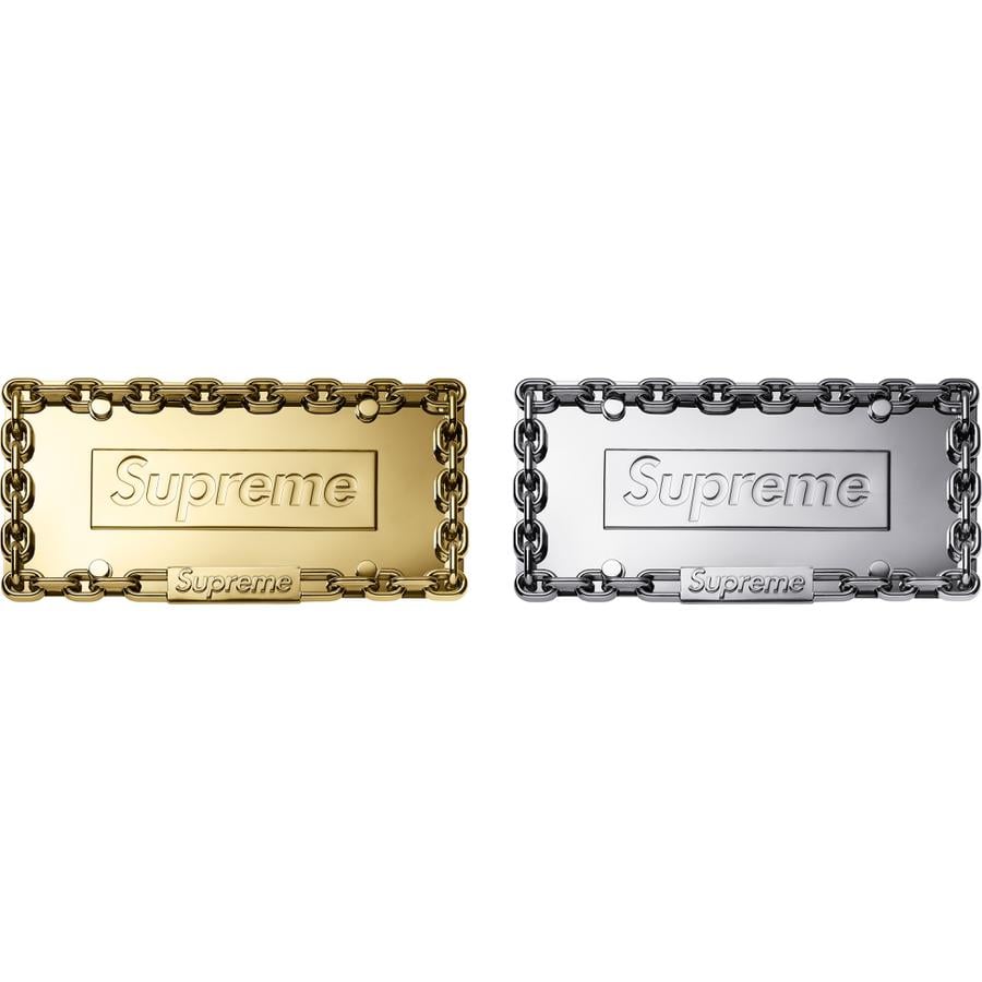 Supreme Chain License Plate Frame for fall winter 18 season