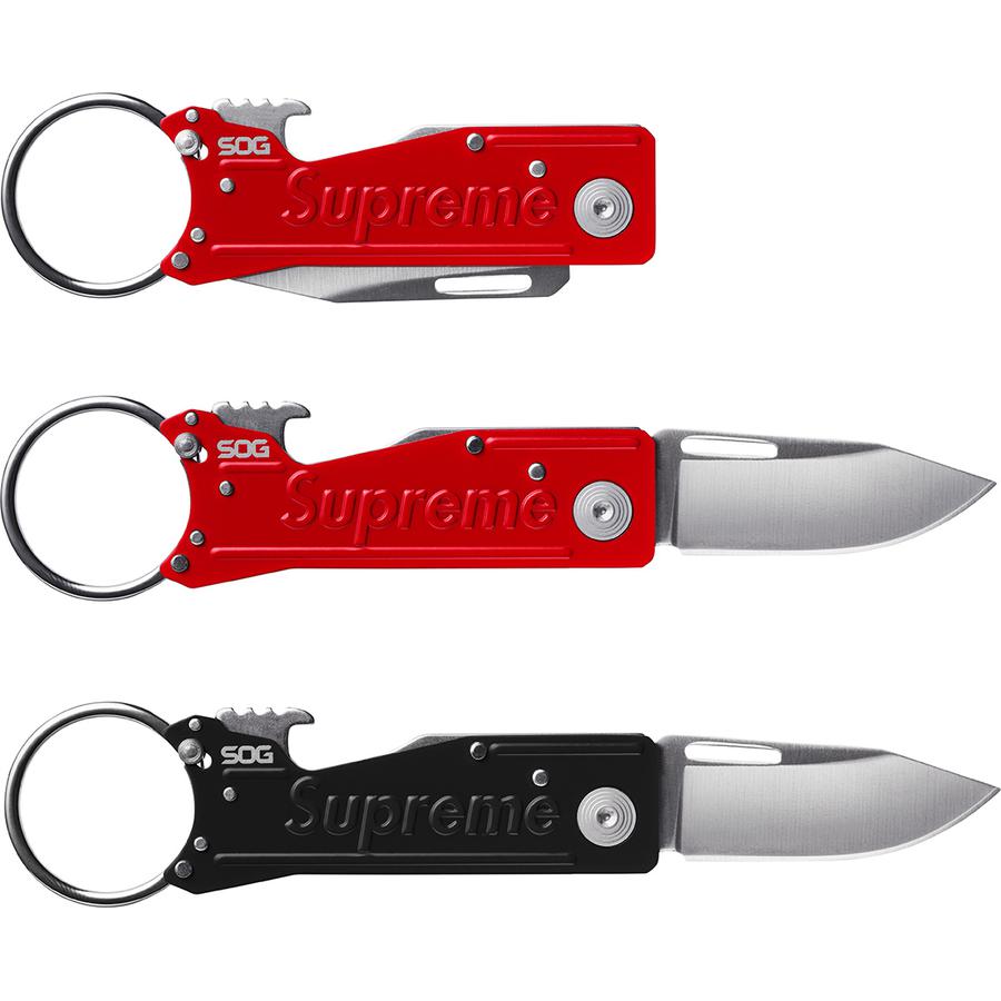 Details on Supreme SOG KeyTron Folding Knife from fall winter 2018 (Price is $30)