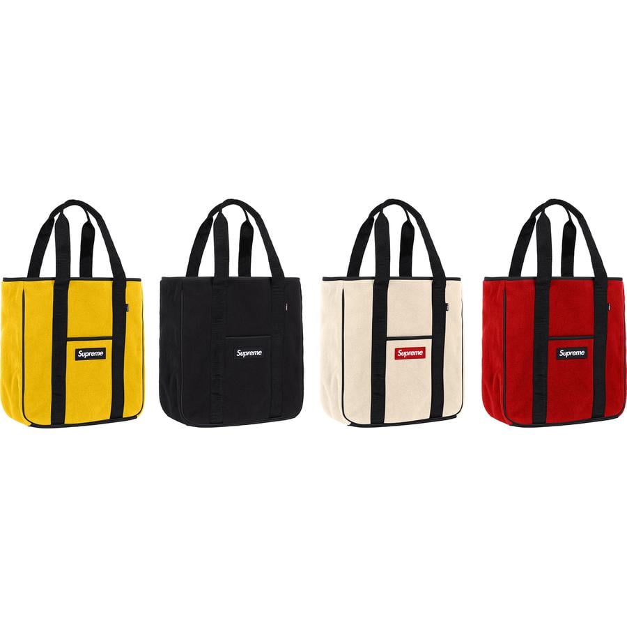 Supreme Polartec Tote released during fall winter 18 season