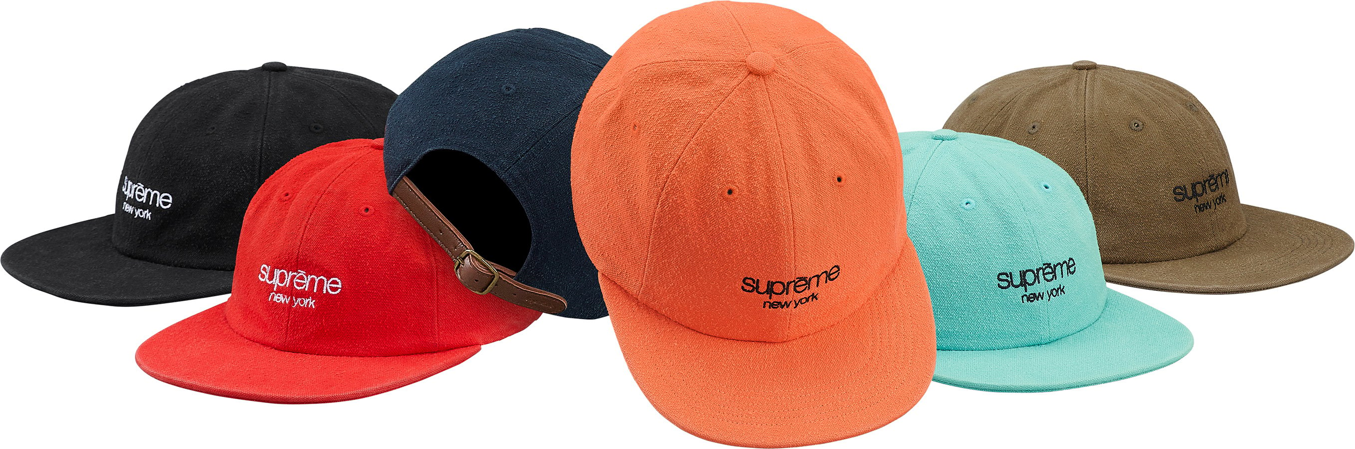 Napped Canvas Classic Logo 6-Panel - fall winter 2018 - Supreme