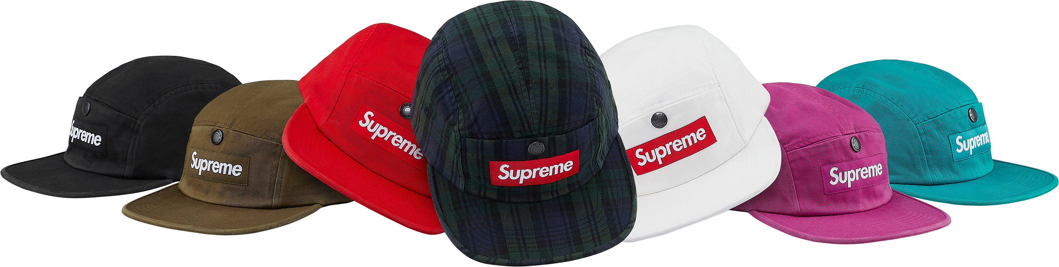 [Supreme]　Snap Button Pocket Camp Cap　モス