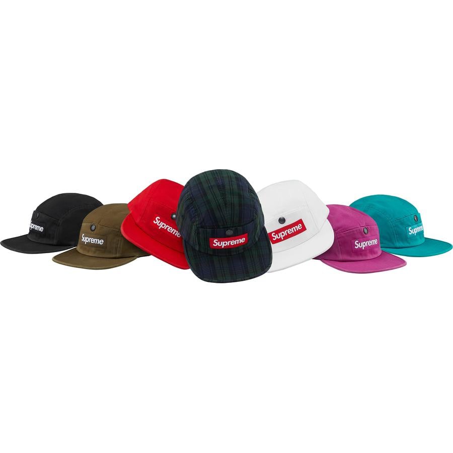 Supreme Snap Button Pocket Camp Cap for fall winter 18 season