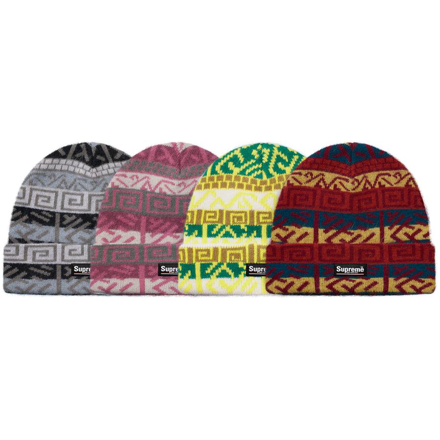 Supreme Brushed Pattern Beanie releasing on Week 5 for fall winter 2018