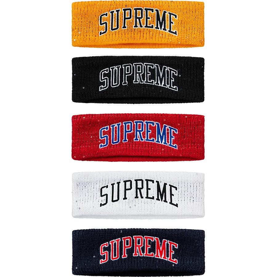 Supreme New Era Sequin Arc Logo Headband releasing on Week 13 for fall winter 2018