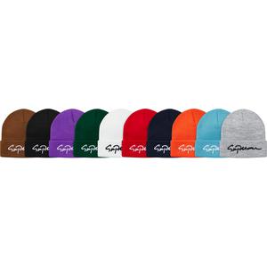 supreme classic script beanie