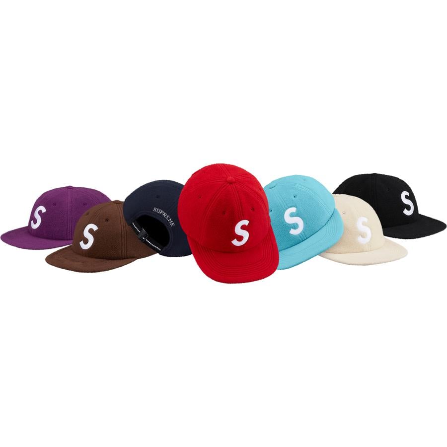 Supreme Polartec S Logo 6-Panel Hat for fall winter 18 season
