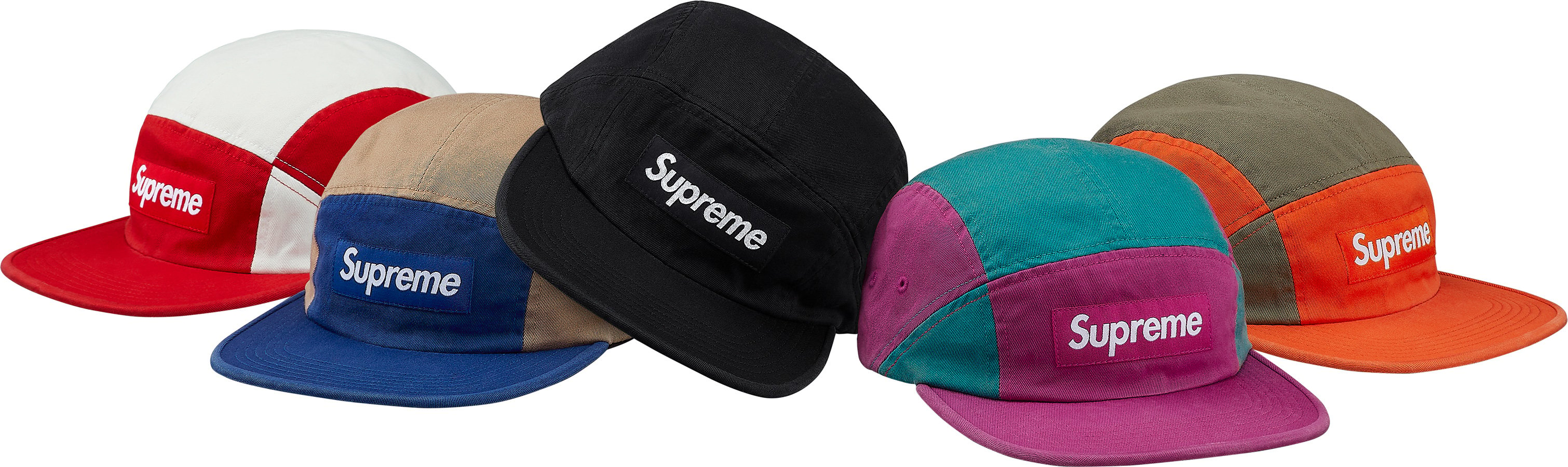 Supreme - Contrast Panel Camp Cap