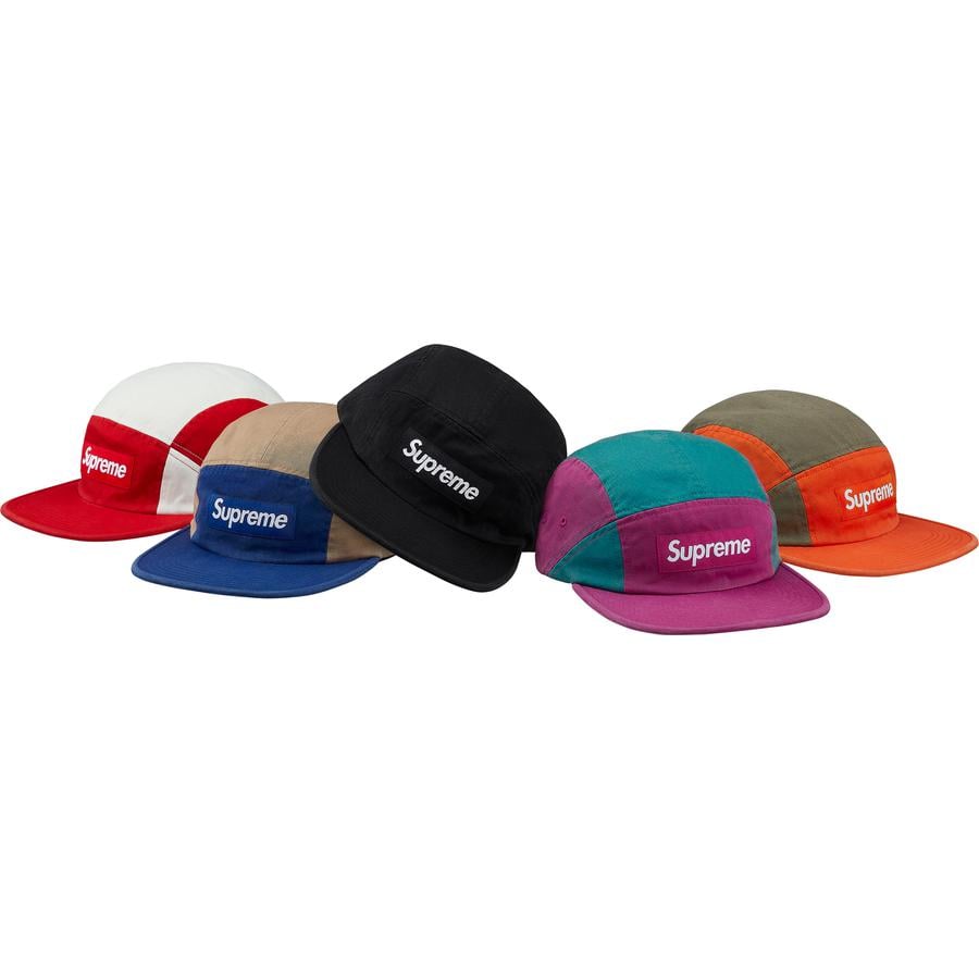 Supreme Contrast Panel Camp Cap released during fall winter 18 season