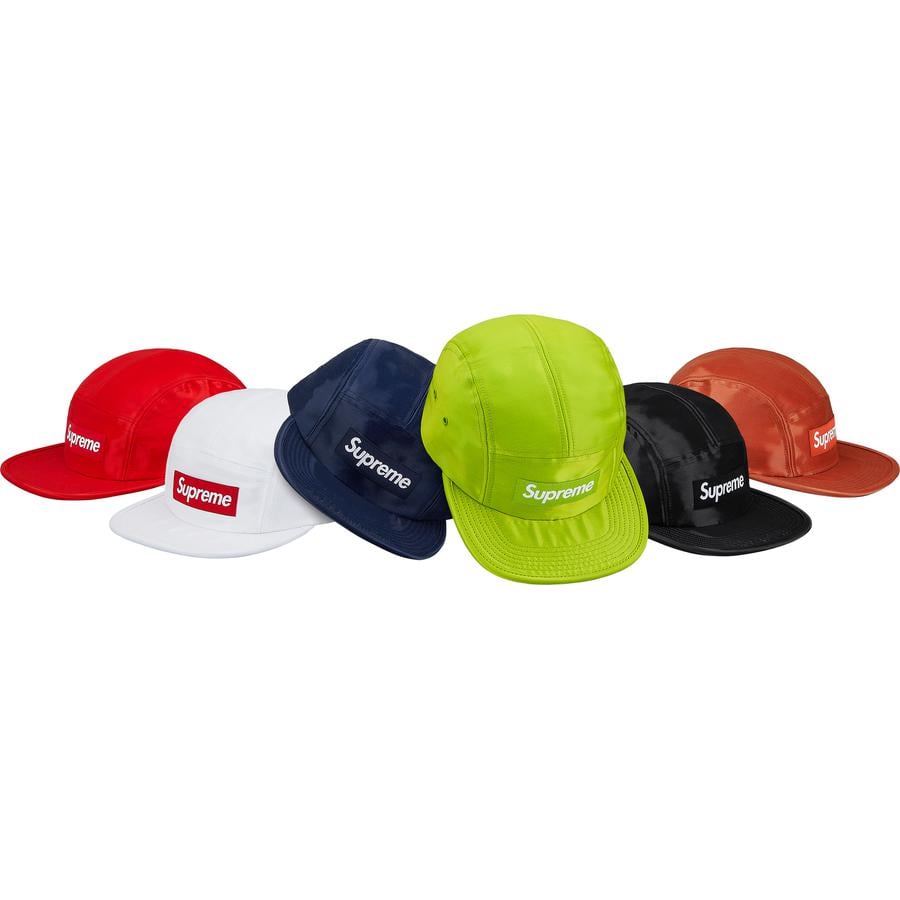 Supreme Liquid Silk Camp Cap released during fall winter 18 season