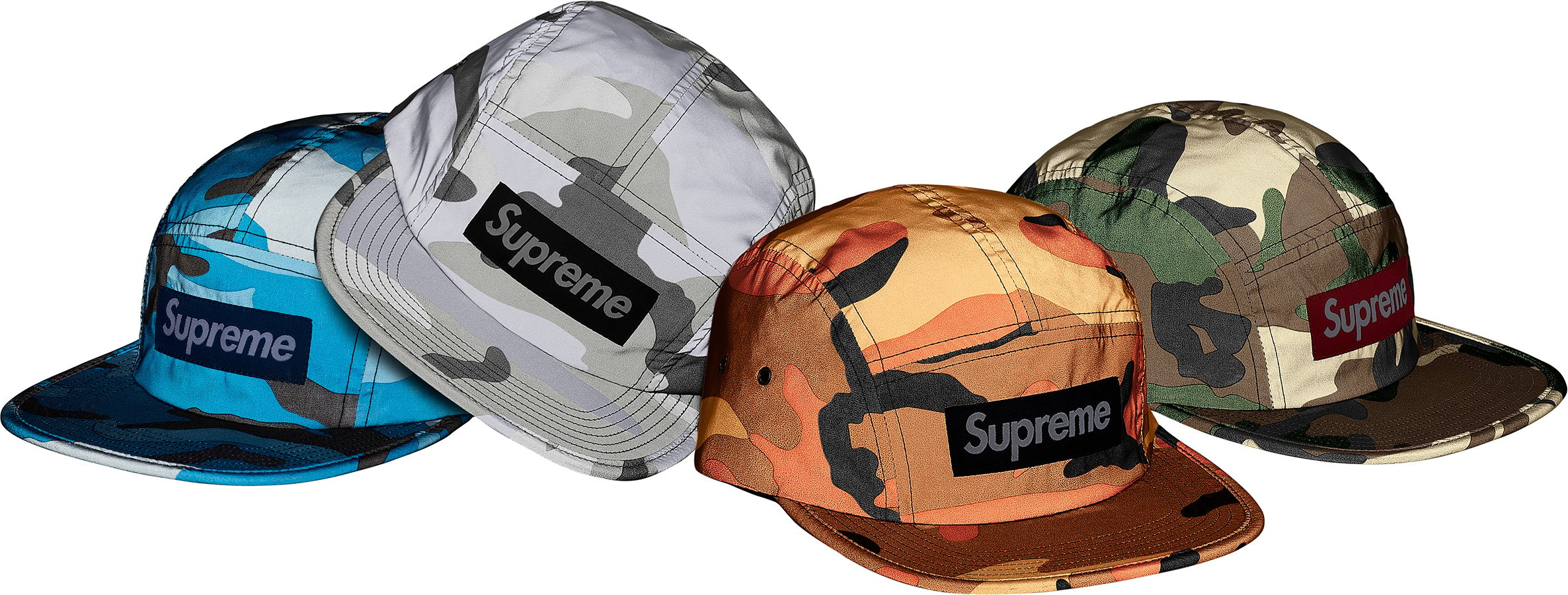 Supreme 18fw Reflective Camo Camp Cap