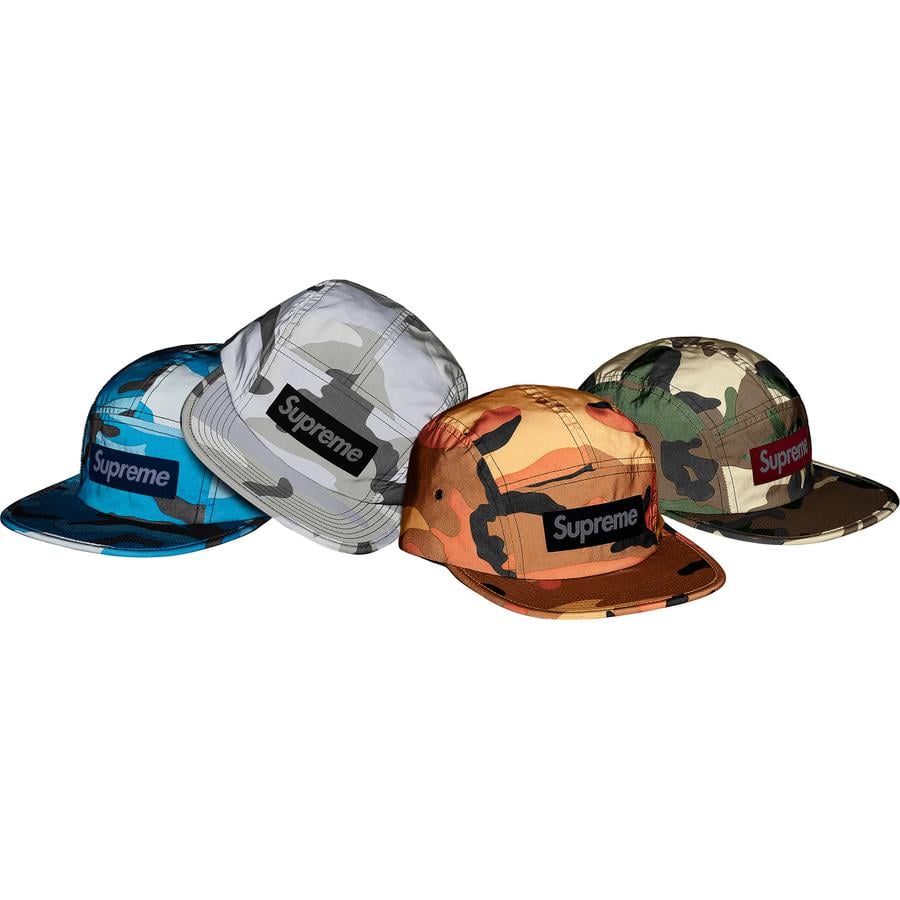 supreme 2018 Reflective Camo Camp Cap