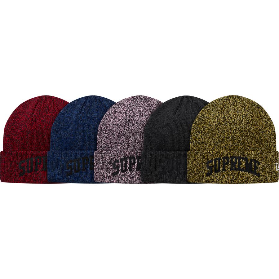 Details on New Era Arc Logo Beanie from fall winter
                                            2018 (Price is $38)