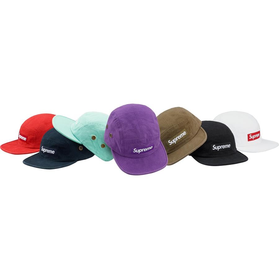 Supreme Napped Canvas Camp Cap for fall winter 18 season