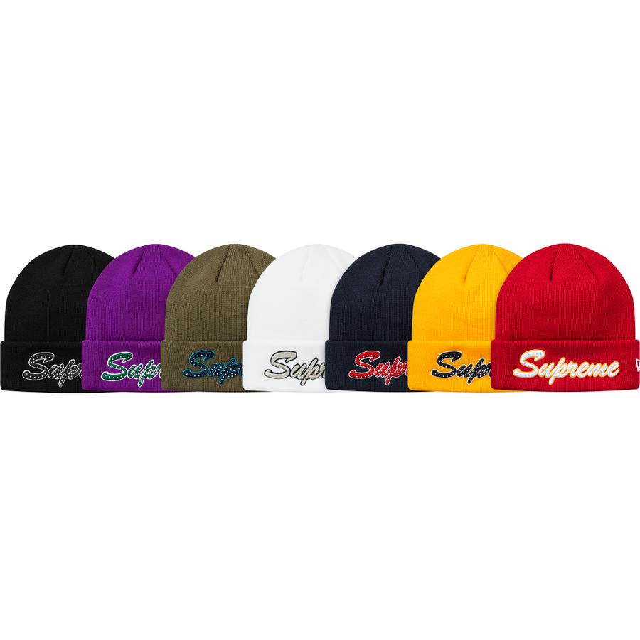 Details on New Era Script Beanie from fall winter
                                            2018 (Price is $38)