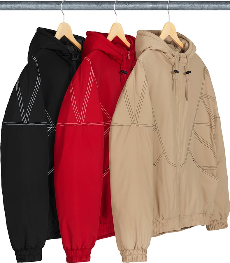 supreme zig zag puffy jacket