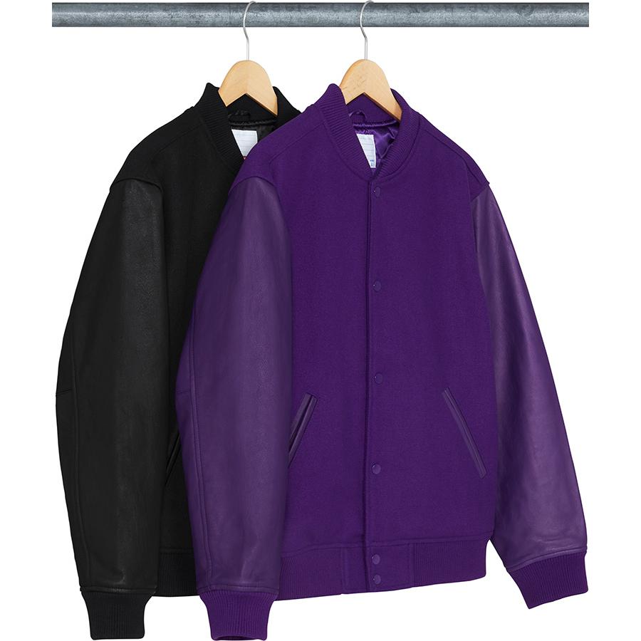 Details on Motion Logo Varsity Jacket  from fall winter 2018 (Price is $398)