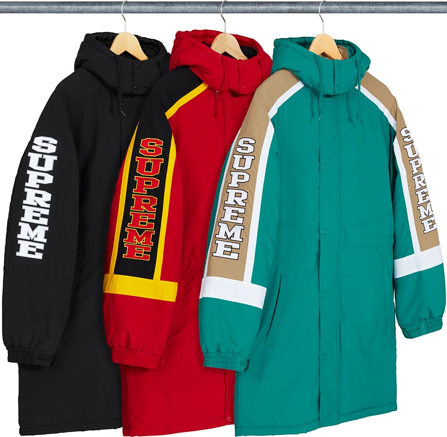 Sleeve Logo Sideline Parka - fall winter 2018 - Supreme