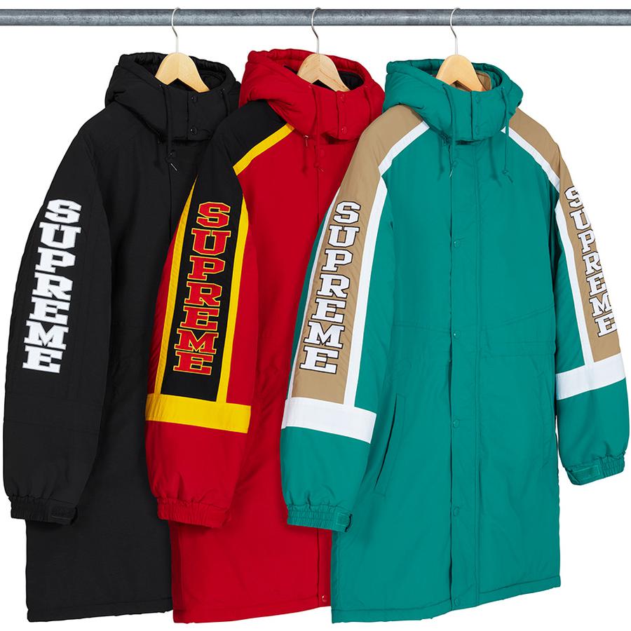 supreme sleeve logo sideline