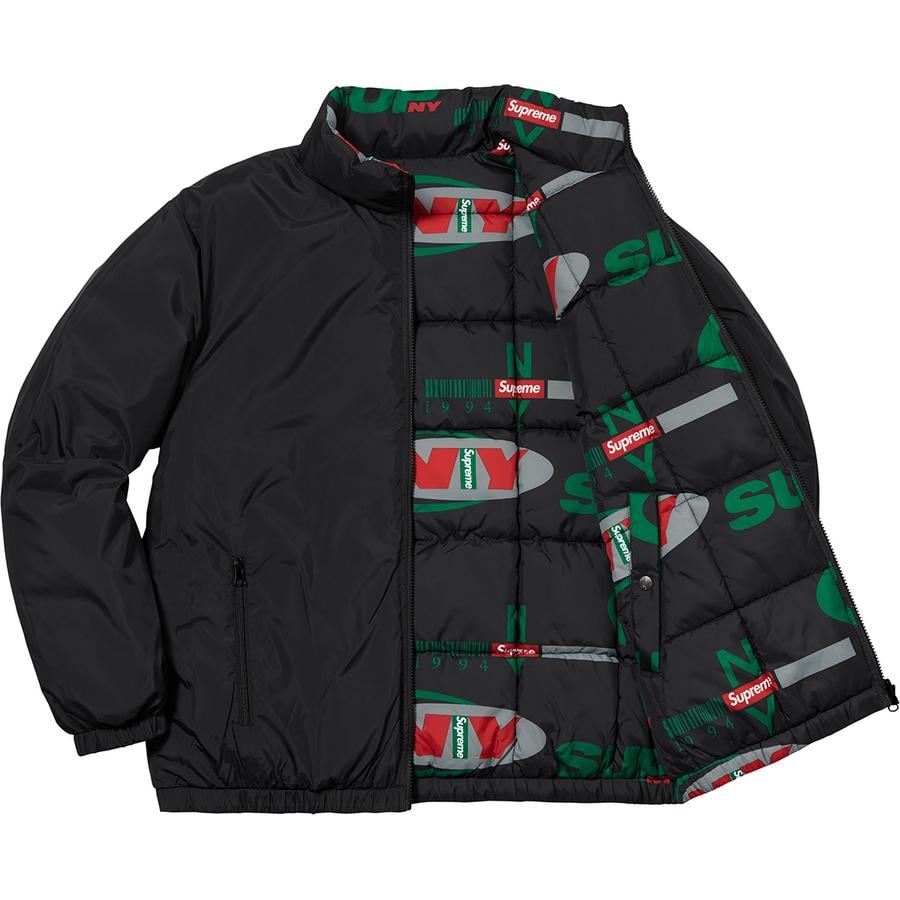 Details on Supreme NY Reversible Puffy Jacket  from fall winter
                                                    2018 (Price is $198)