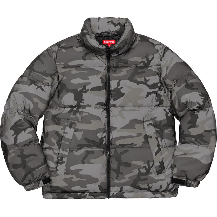 Details on Reflective Camo Down Jacket  from fall winter
                                                    2018 (Price is $348)