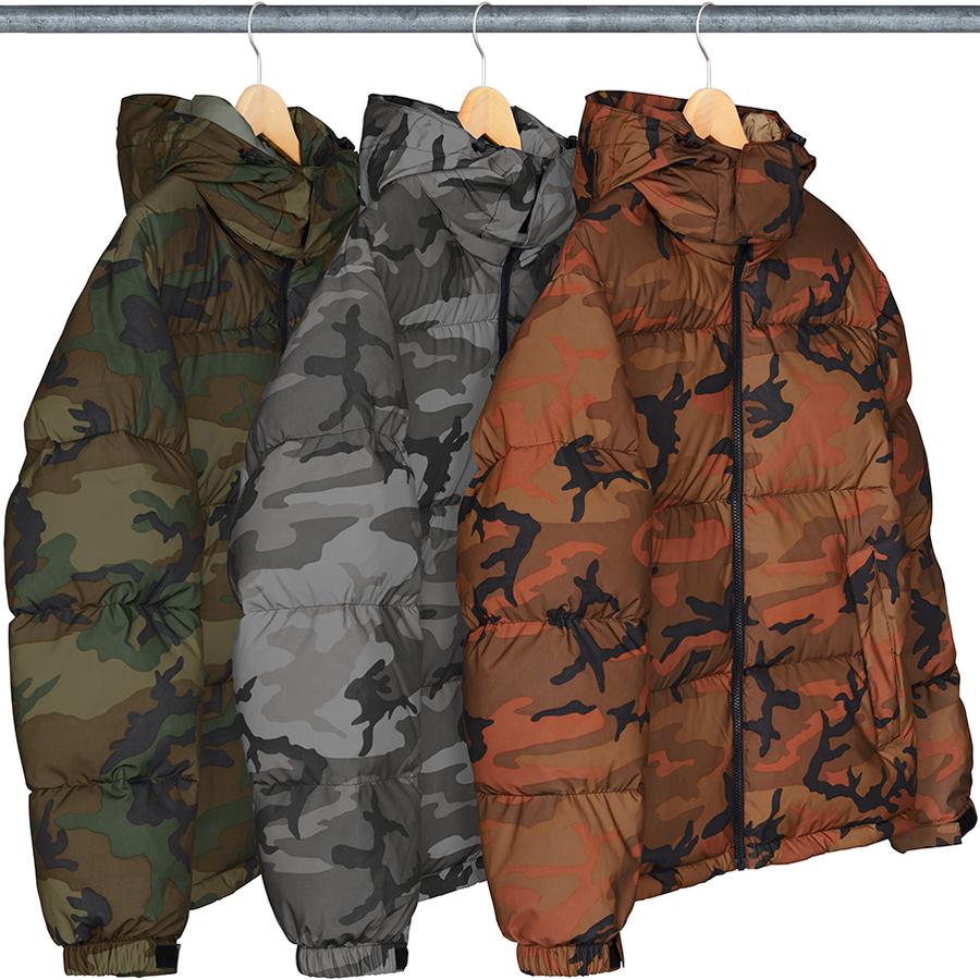 Details on Reflective Camo Down Jacket  from fall winter
                                                    2018 (Price is $348)