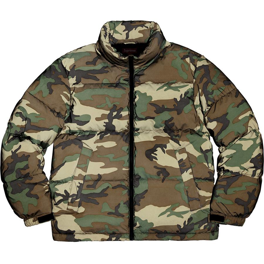 Details on Reflective Camo Down Jacket  from fall winter
                                                    2018 (Price is $348)