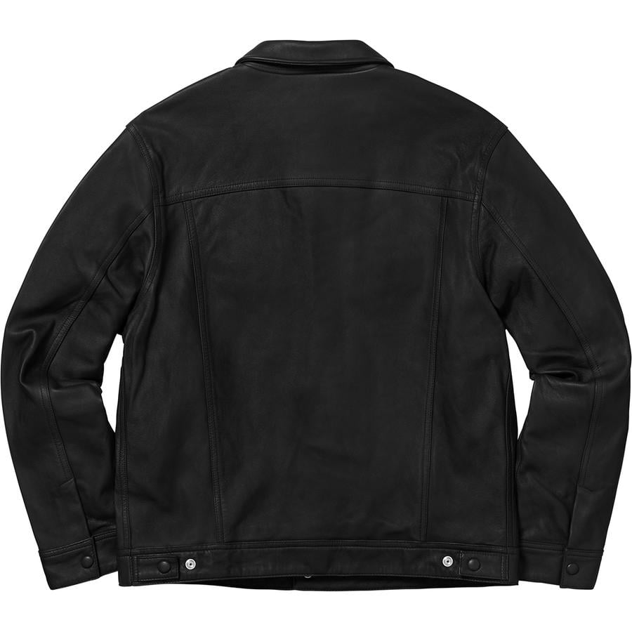 Details on Leather Trucker Jacket  from fall winter
                                                    2018 (Price is $498)