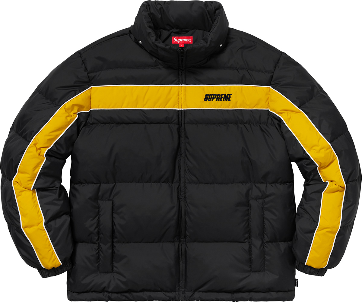 Stripe Panel Down Jacket - fall winter 2018 - Supreme