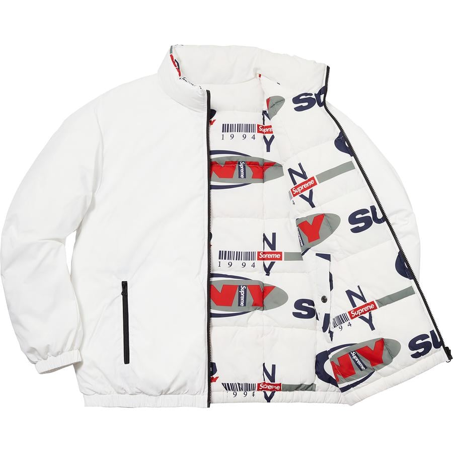 Details on Supreme NY Reversible Puffy Jacket  from fall winter
                                                    2018 (Price is $198)