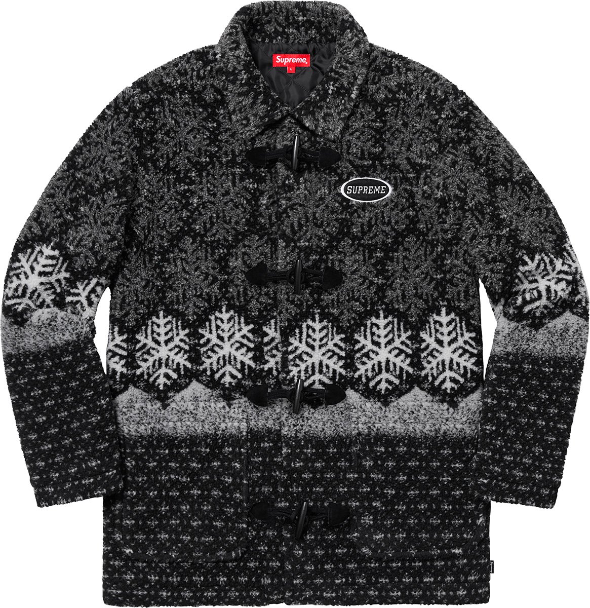 Snowflake Toggle Fleece Jacket - fall winter 2018 - Supreme