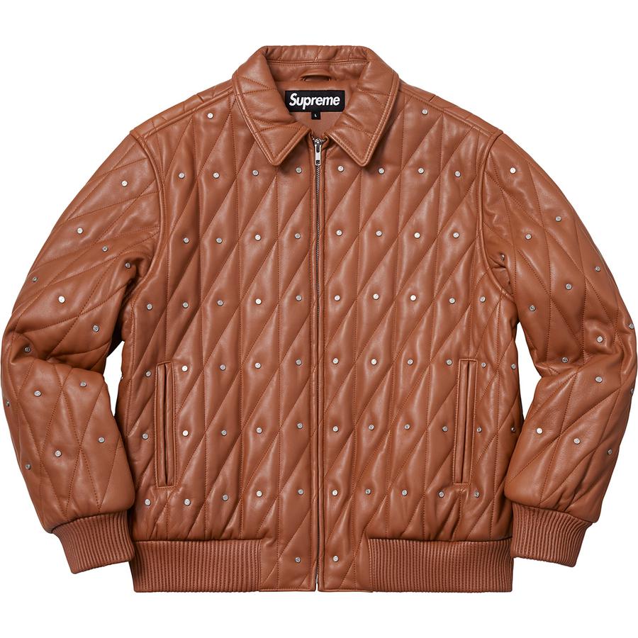 Details on Quilted Studded Leather Jacket  from fall winter 2018 (Price is $698)