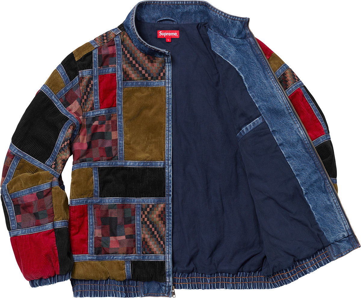 supreme patchwork corduroy jacket L