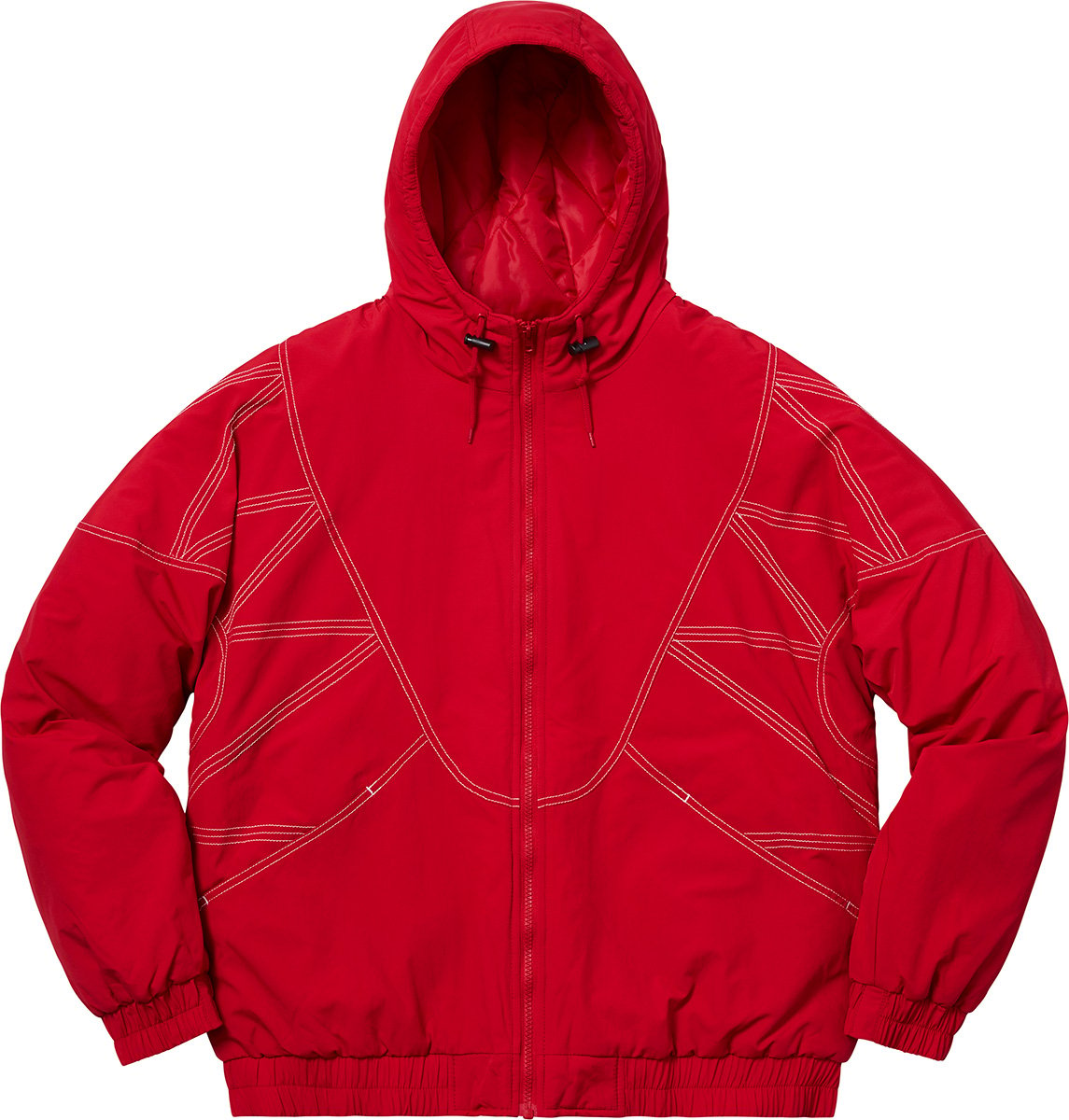 Zig Zag Stitch Puffy Jacket   fall winter    Supreme