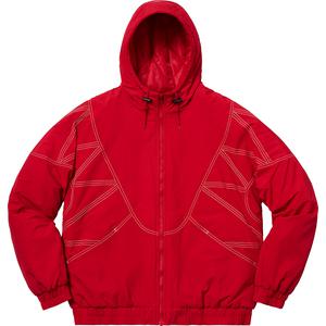 supreme zig zag stitch puffy jacket