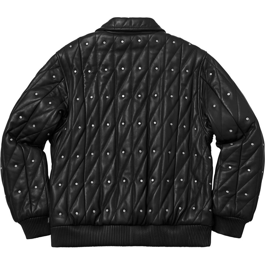 Details on Quilted Studded Leather Jacket  from fall winter
                                                    2018 (Price is $698)