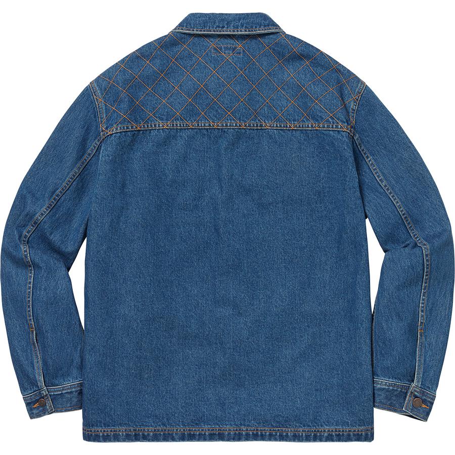 Details on Diamond Stitch Denim Chore Coat  from fall winter 2018 (Price is $238)