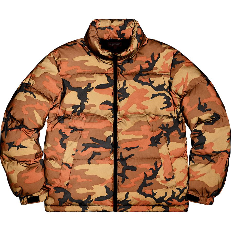 Details on Reflective Camo Down Jacket  from fall winter
                                                    2018 (Price is $348)